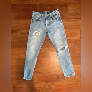 Levi’s 501 Skinny Ripped Jean Size 27x30